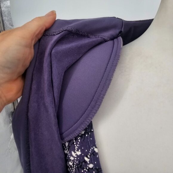 Alex Evenings 2X Jacket & Tank Top Set Purple Glitter Elegant Formal Cocktail - Picture 10 of 10